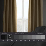 Exclusive Fabrics Faux Linen Grommet Room Darkening Curtain (1 Panel)