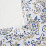 HLC.me Amalfi Paisley Faux Silk 100% Blackout Room Darkening Thermal Energy Efficient Curtain Grommet Panels, 2 Panels