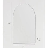 Rita Arch Modern Frameless Bathroom Vanity Mirror