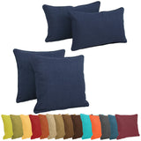 Blazing Needles Delaney Indoor/Outdoor Throw Pillow Set (Set of 4)