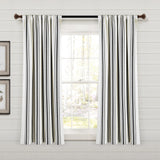 Lush Decor Farmhouse Stripe Yarn Dyed Cotton Window Curtain Panel Pair