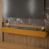 Solid Pine Wall Mounted Fireplace Mantel Floating Shelf