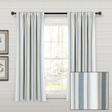 Lush Decor Farmhouse Stripe Yarn Dyed Cotton Window Curtain Panel Pair
