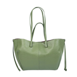Olive Carryall Tote Bag with Multiple Compartments