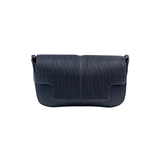Black Flap Crossbody Handbag with Magnetic Closure