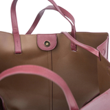 Maroon Handled Tote Bag with Dual Carry Straps