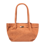 Brown Carryall Tote Bag with Magnetic Closure